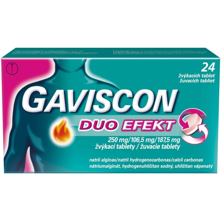 Gaviscon Duo Effect Kautabletten 24 Stück