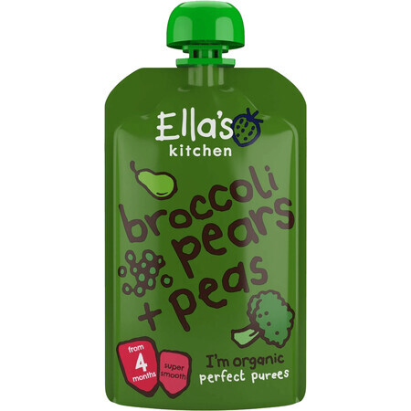 Ella's Kitchen Organic Poires, pois et brocolis 120 g