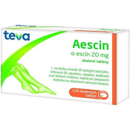 Aescin Teva 20 mg 120 Tabletten