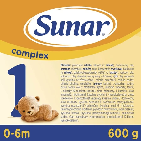 Sunar Complex 1 Säuglingsnahrungspulver 600 g