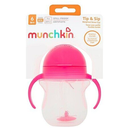 Munchkin Click Lock™ Tip & Sip Mug Pink 207 ml