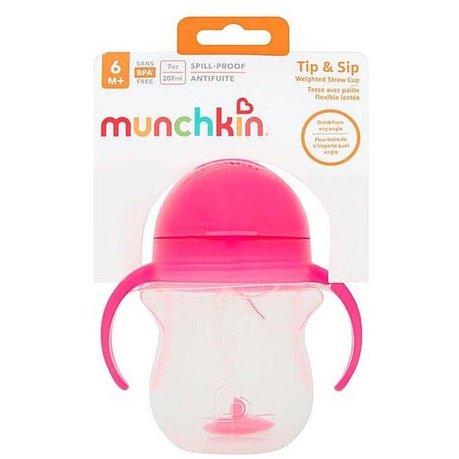 Munchkin Click Lock™ Tip & Sip Mug Pink 207 ml