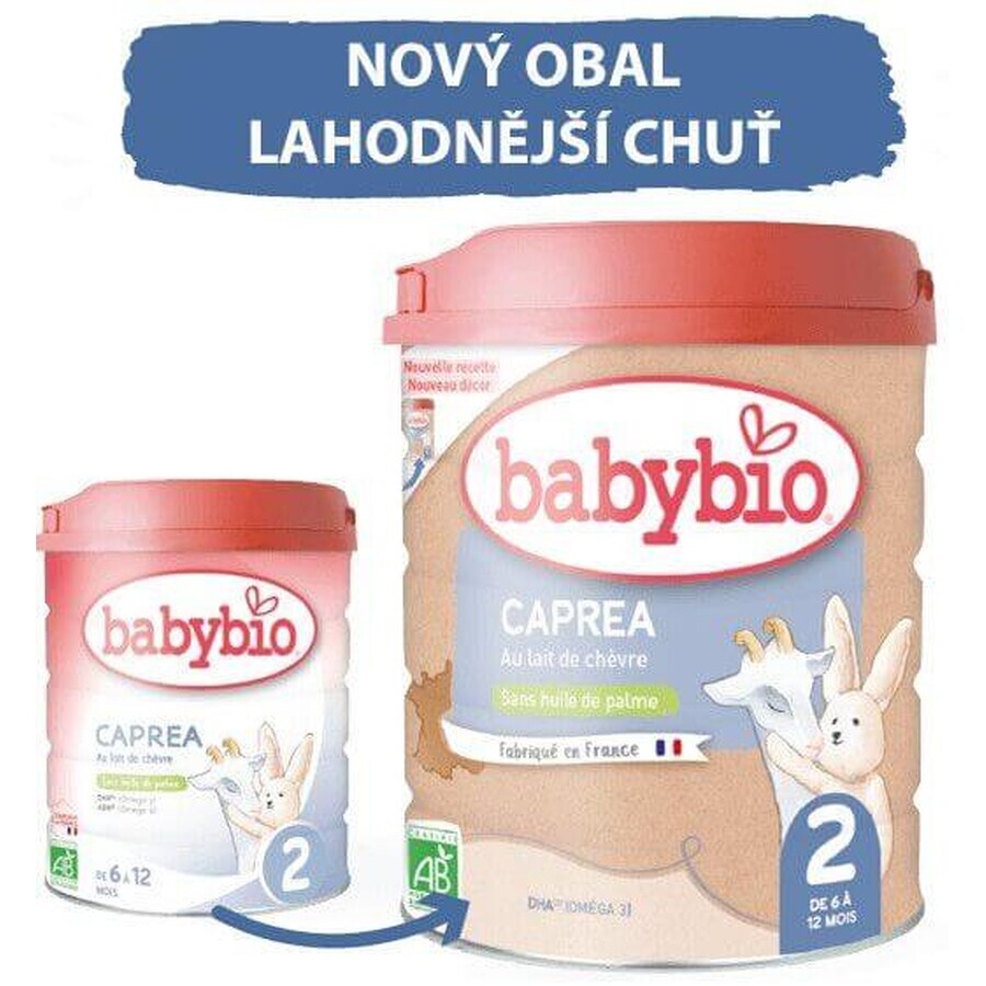 Babybio Caprea 2 Continuatie biologische geitenmelk voor zuigelingen 800 g