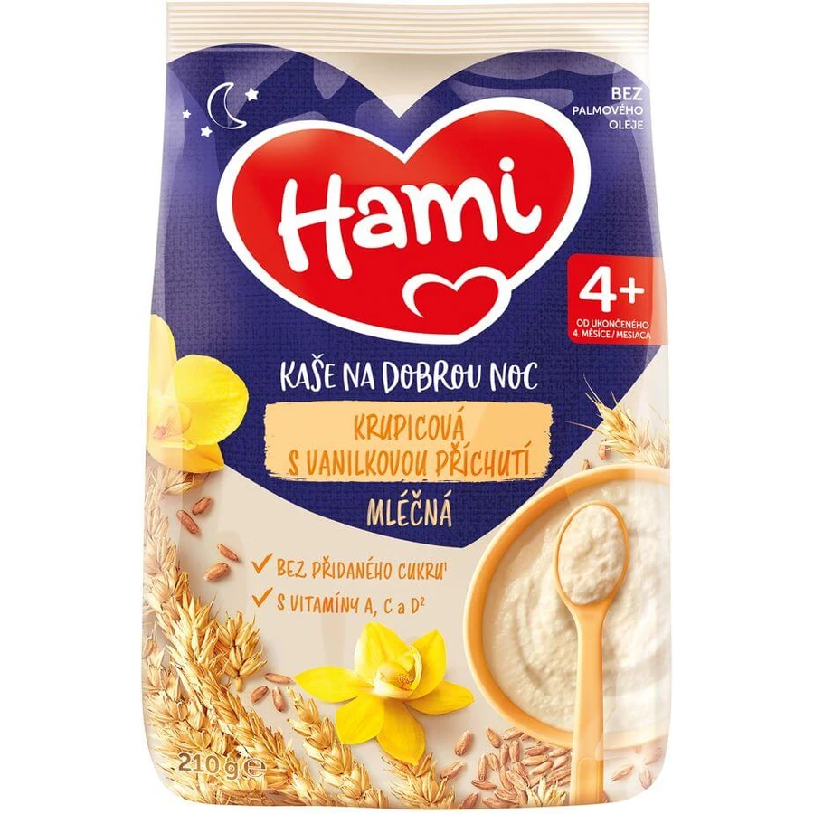 Hami Goodnight porridge porridge au lait à la vanille 210 g