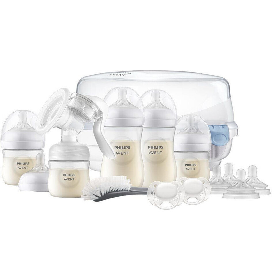 Philips Avent Natural Response Stillset mit manueller Milchpumpe und MW-Sterilisator