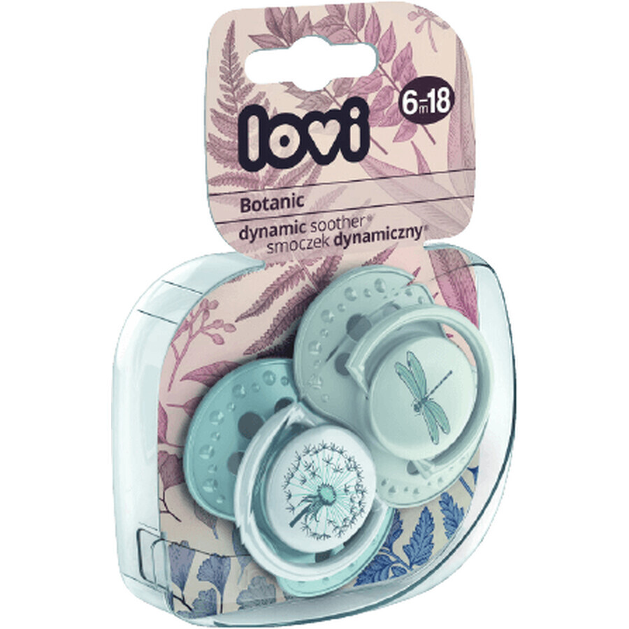 LOVI Dynamic Soothing Botanic Soother 6-18m 2 pcs