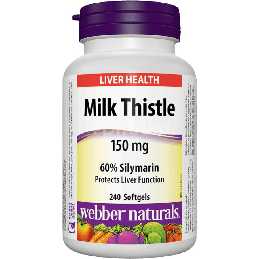 Webber Naturals Mariendistel 150mg 240 Tabletten