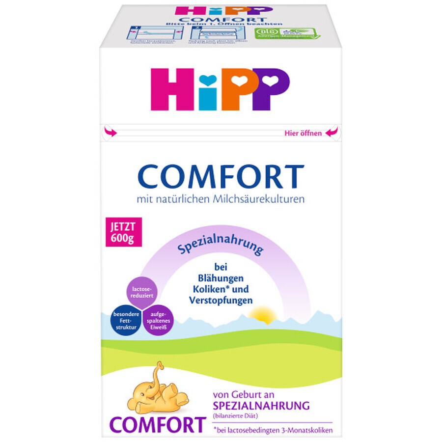 HiPP Milk Comfort Special Formula pentru sugari 600 g