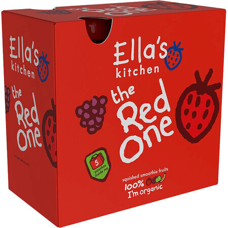 Ella's Kitchen BIO Red One puré de frutas con fresas 5 x 90 g