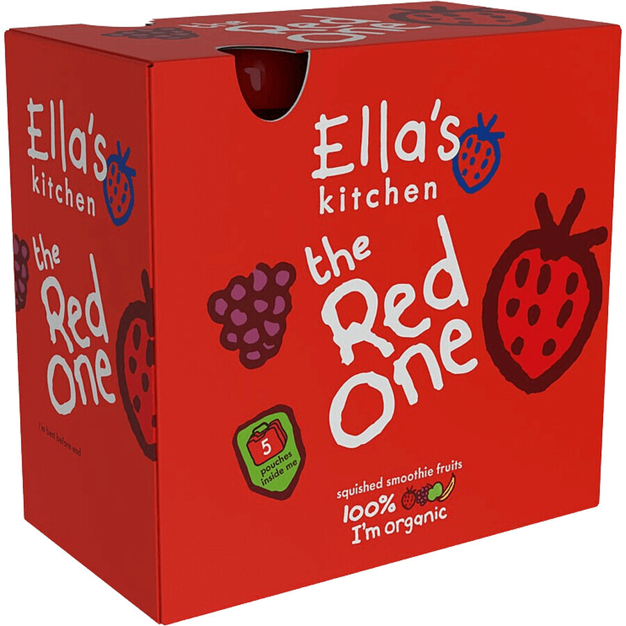 Ella's Kitchen BIO Red One puré de frutas con fresas 5 x 90 g