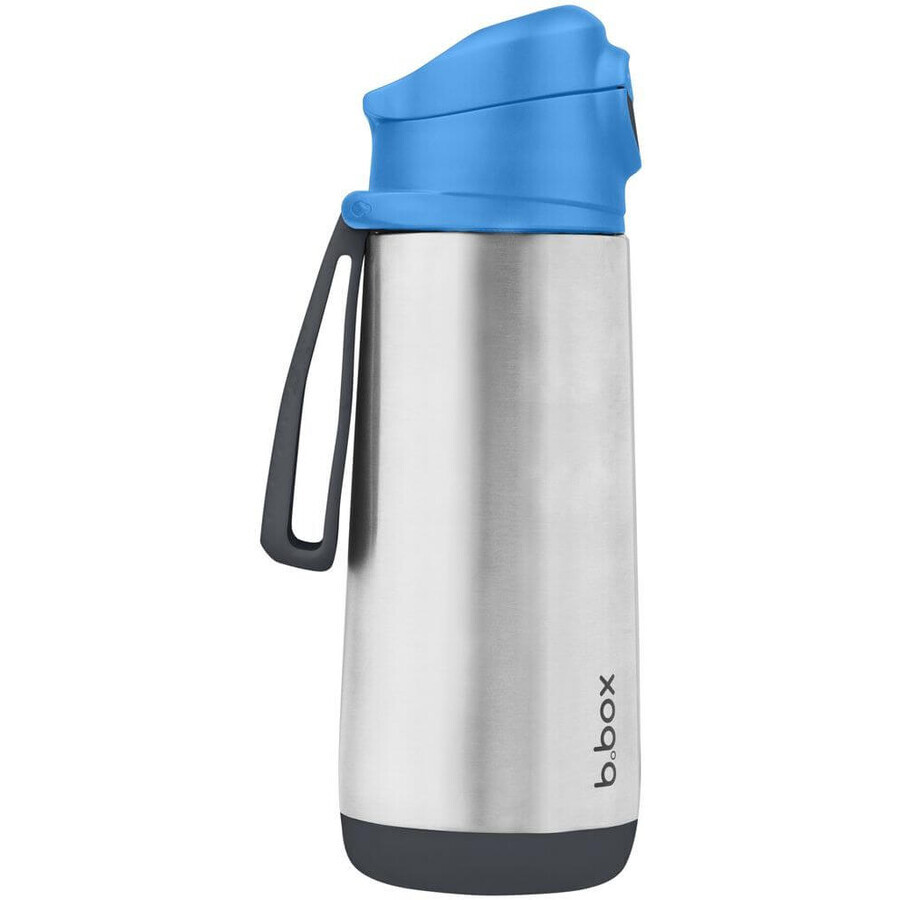 B. box Sports drinking thermos, blue/grey 500 ml