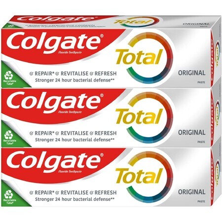 Colgate Total Original Toothpaste 3 x 75 ml