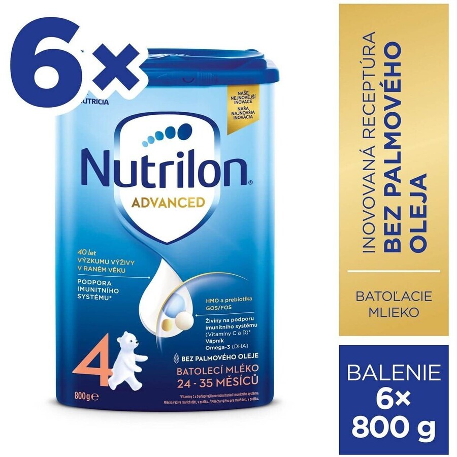 Nutrilon 4 latte per bambini in polvere 6 x 800 g