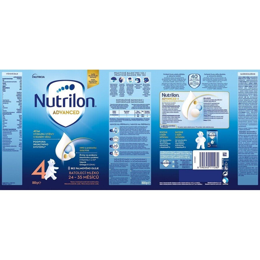 Nutrilon 4 latte per bambini in polvere 6 x 800 g