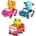 B-Toys Light-up cars with sounds 3 pcs