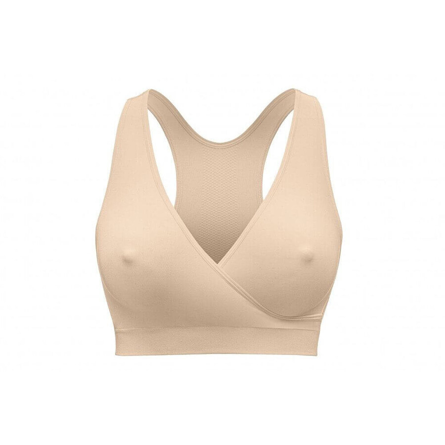 Reggiseno notturno per maternità e allattamento Medela Keep Cool Beige S