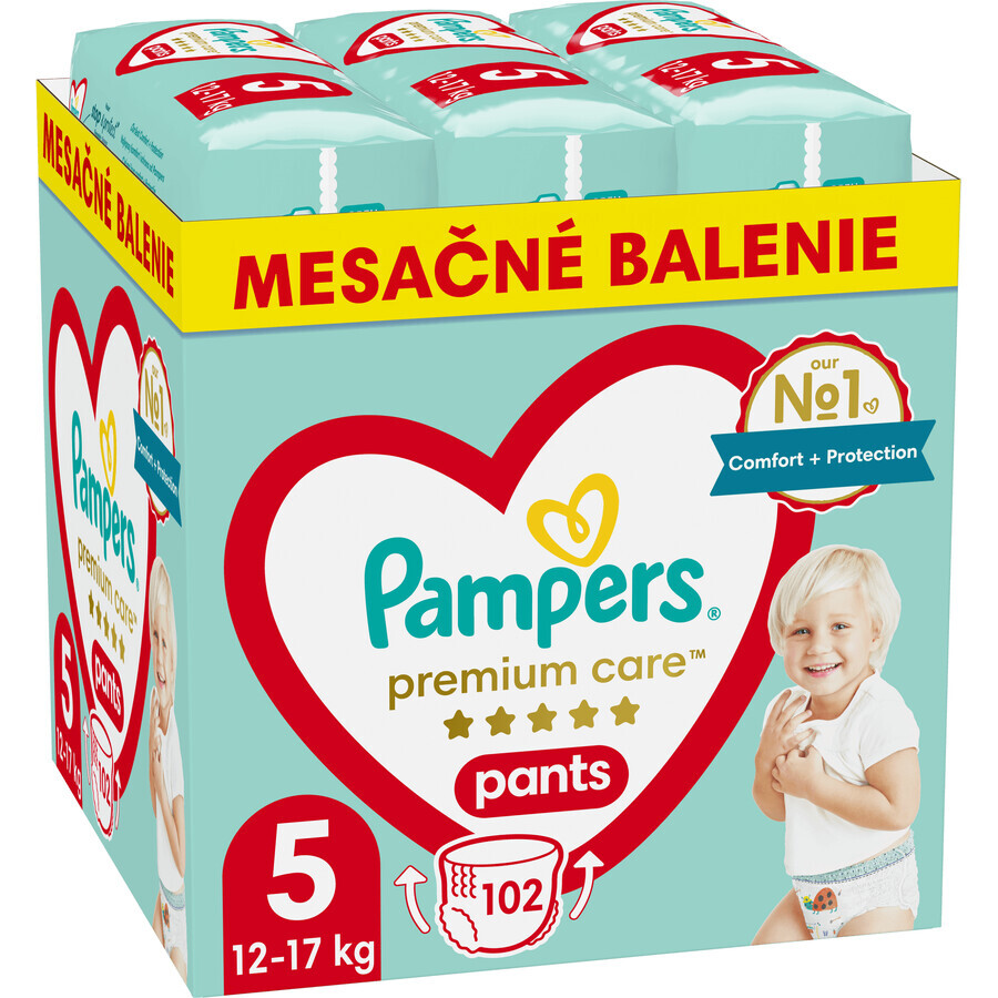 Pampers Premium Care Luiers, maat 5, 12kg-17kg 102 stuks