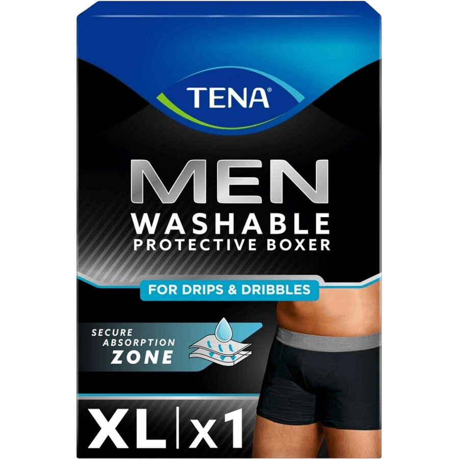 Tena Caleçon lavable pour hommes Caleçon noir pour l'incontinence XL