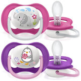 Philips Avent Ultra air sucette pour animaux 6-18m fille 2 pcs