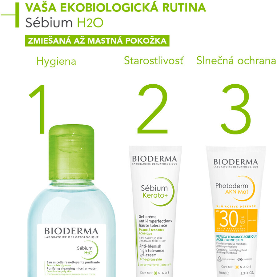 Bioderma Sébium H2O micellar water for oily skin and acne 100 ml