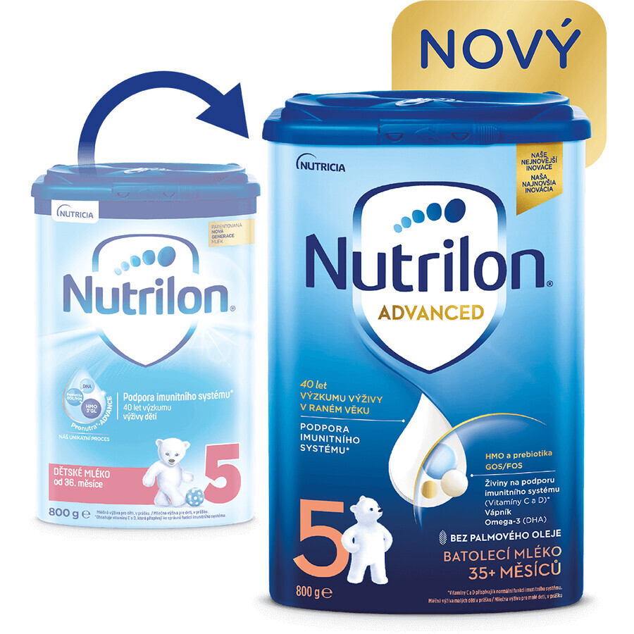 Nutrilon 5 lait en poudre pour nourrissons 6 x 800g