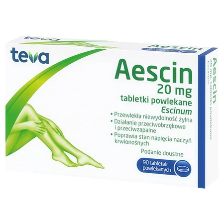 Aescin 20 mg 90 Tabletten, Teva