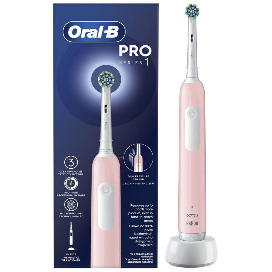 Oral-B Pro Series 1 elektrische tandenborstel roze