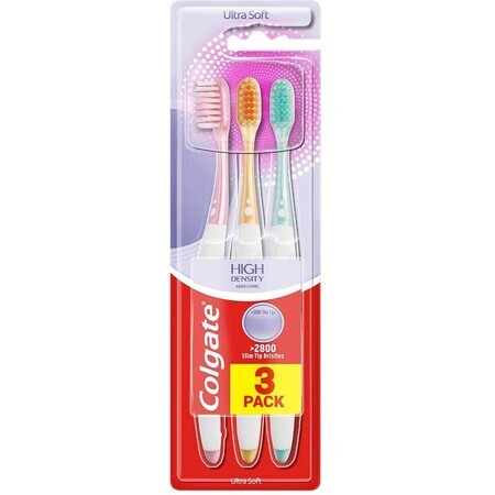 Colgate High Desnity Tandenborstels 3pak Ultra Zacht 3 stuks