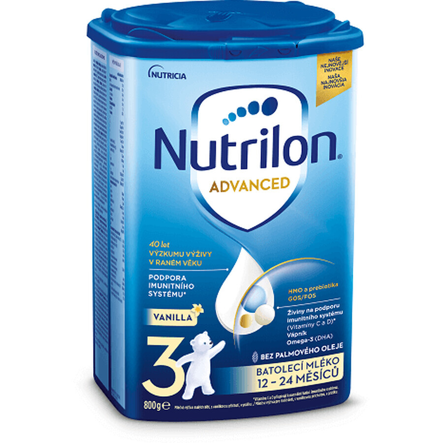 Nutrilon 3 Advanced Vanilla formula per lattanti 800 g