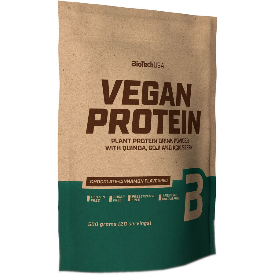 BiotechUSA Vegan Protein Chocolate Canela Chocolate Vegan Protein 500 g