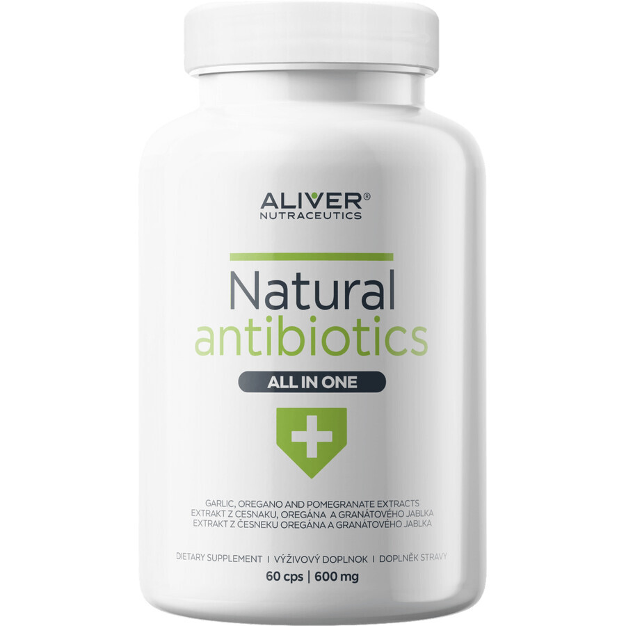 Aliver Nutraceutics Natural antibiotics, natural antibiotic 60 capsules