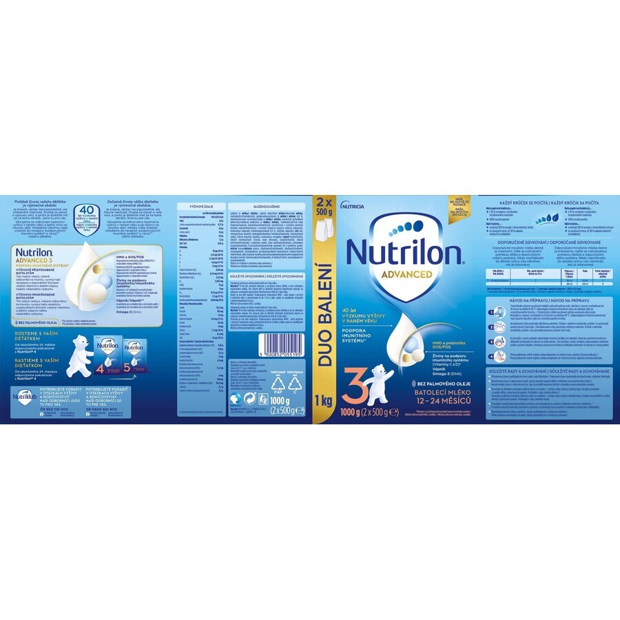 Nutrilon 3 lait pour nourrissons en poudre 1000 g