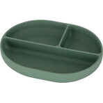 Petite&Mars Oval Silicone Saucer Take&Match Misty Green 6m+