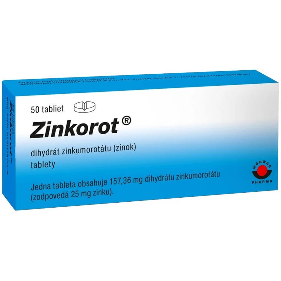 Zinkorot 25 mg 50 comprimés