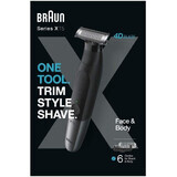 Braun X Series Hybrid XT5200 Elektrische gezichts- en lichaamstrimmer voor mannen Braun X Series Hybrid XT5200