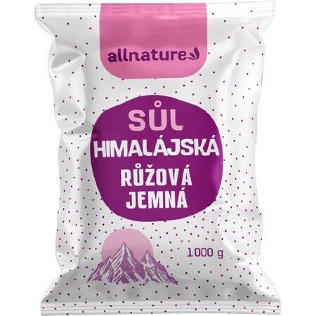 Allnature Himalaya feines rosa Salz, 1000 g