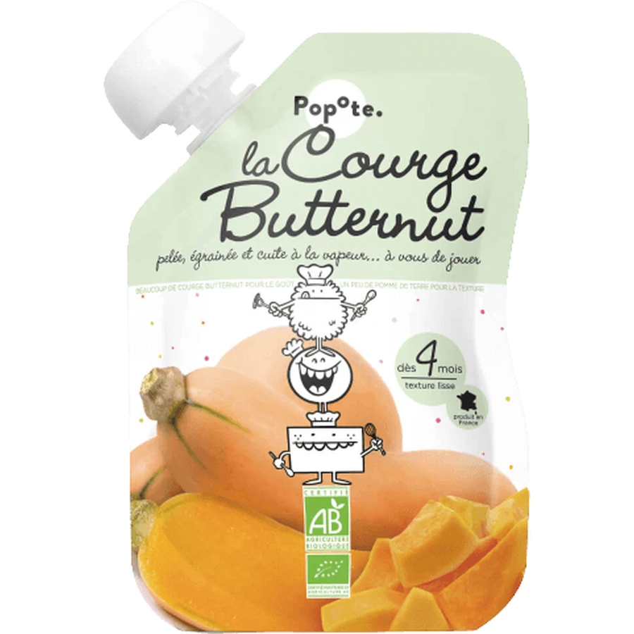 Popote Organic Butternut squash capsule 120 g