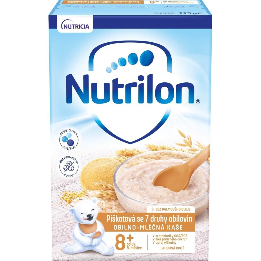 Nutrilon Porridge biscotto, 7 tipi di cereali 225 g