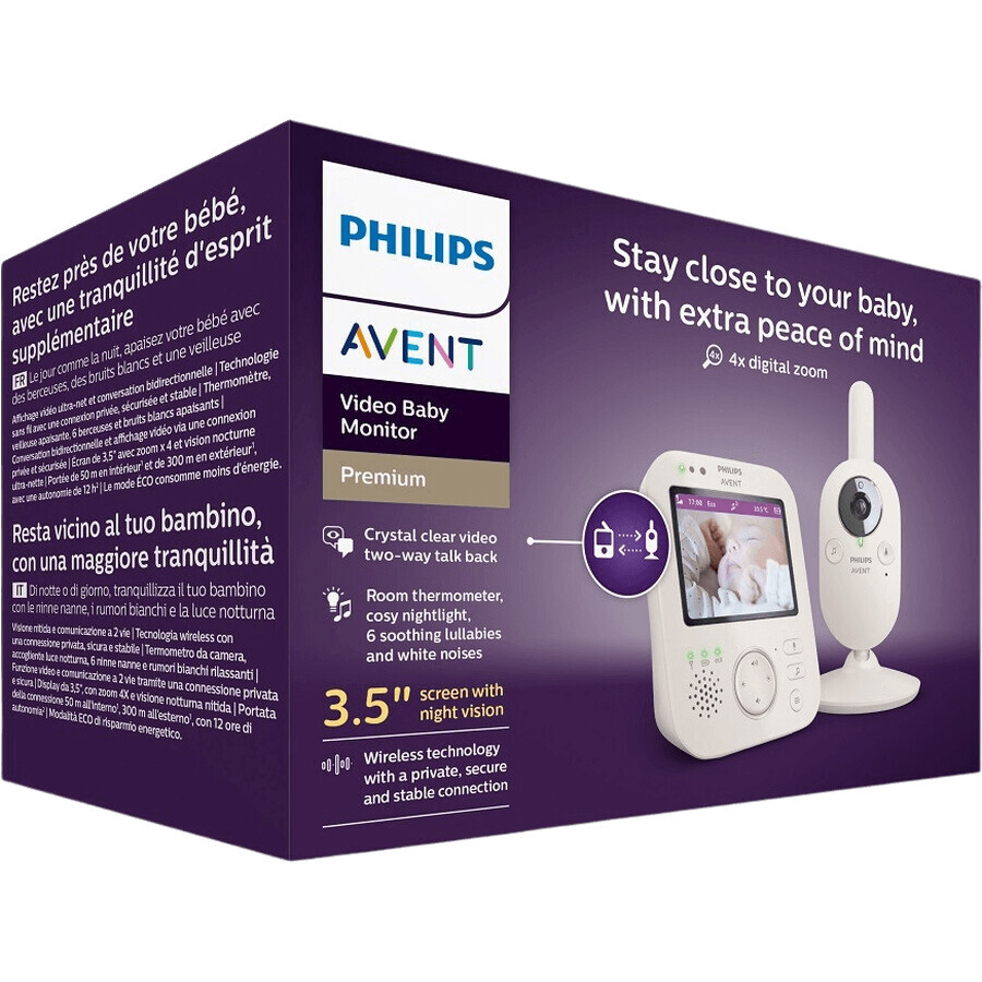 Moniteur vidéo pour bébé Philips Avent SCD891/26