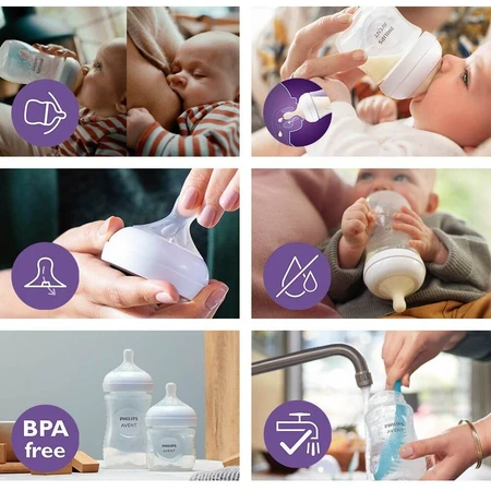 Philips Avent Natural Response 2 Flux Recién Nacido 0m+ 2 unidades Natural Response 2 Flux Recién Nacido 0m+ 2 unidades