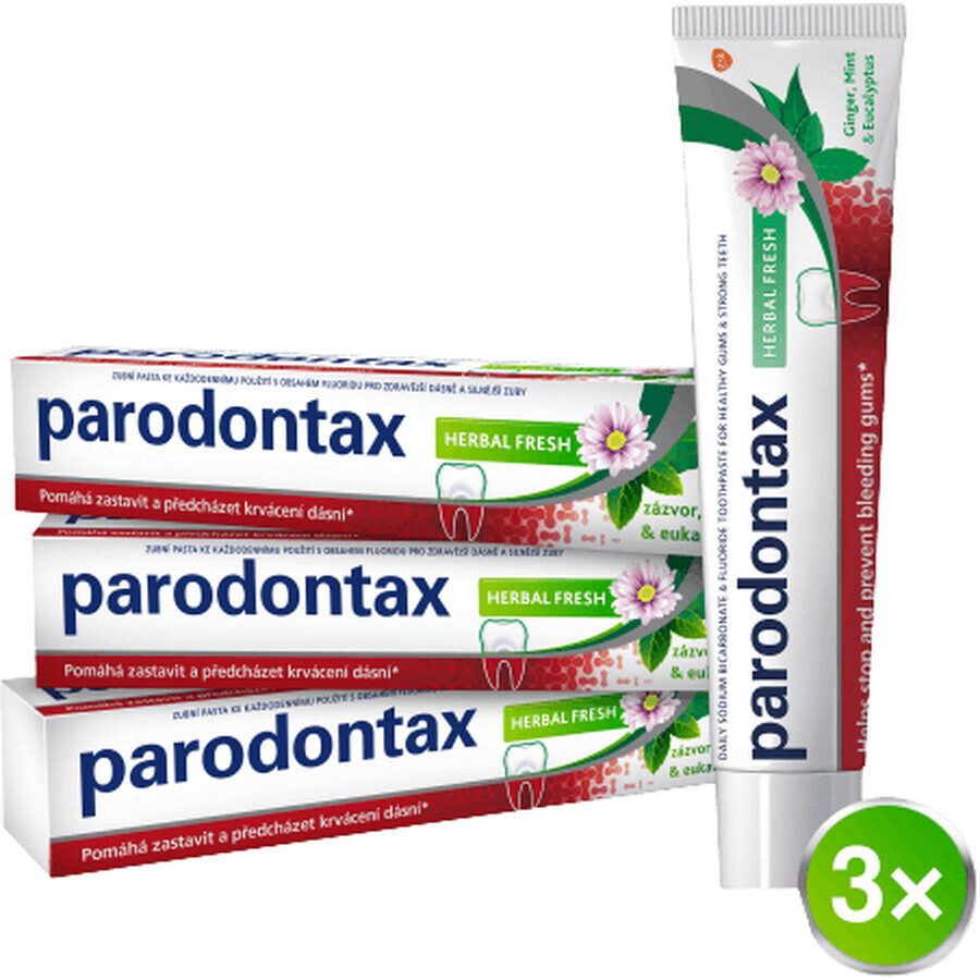 Parodontax Frische Kräuterzahnpasta 3 x 75 ml