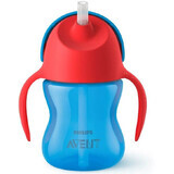 Philips Avent Straw cup from 9 months with handles, boy, 200 ml