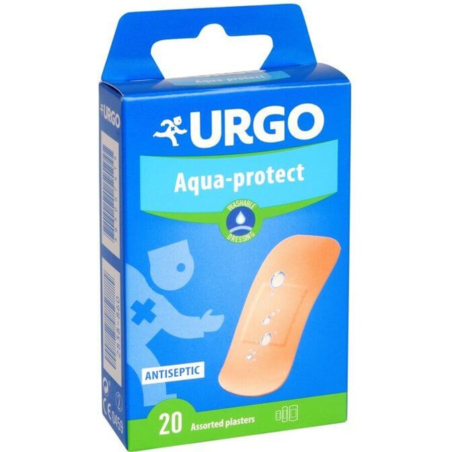 Urgo Aqua-protect Antiseptisches Pflaster, abwaschbar, 3 Größen 20 Stück