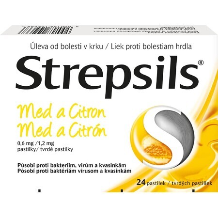 Strepsils Honig und Zitrone 24 Tabletten