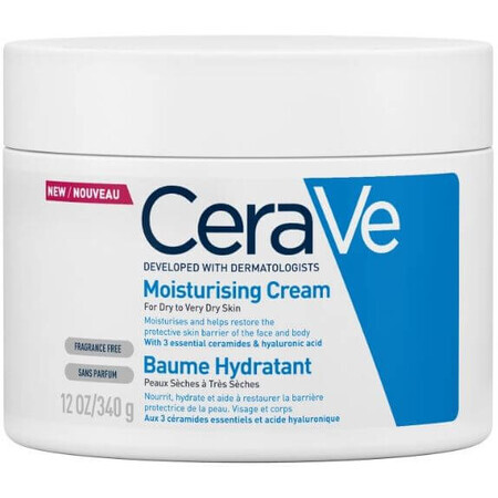 CeraVe Cremă hidratantă pentru piele uscată până la foarte uscată 340 g