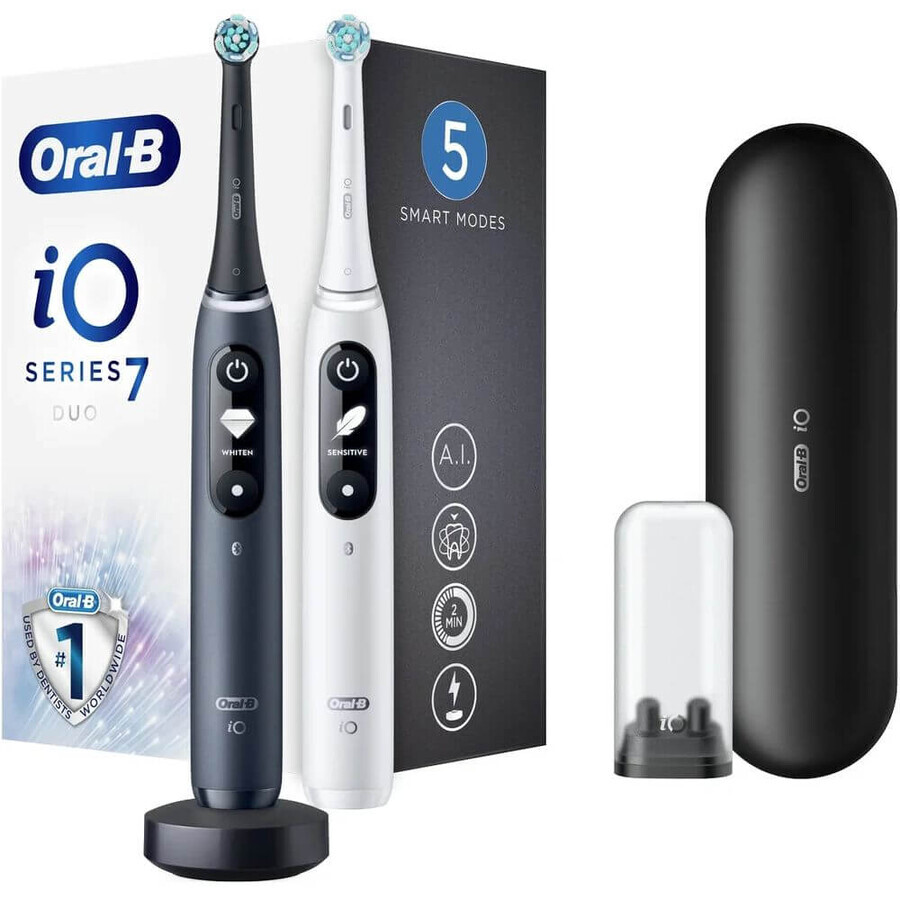 Cepillo eléctrico Oral-B iO Series 7 Duo Negro y Blanco