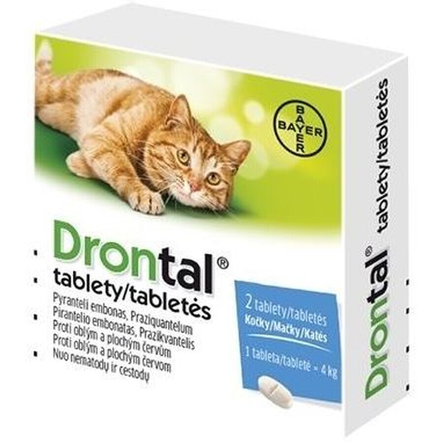 Drontal für Katzen Tabletten 2 Tabletten