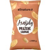 Allnature Cacahuètes décortiquées grillées et non salées 1000 g