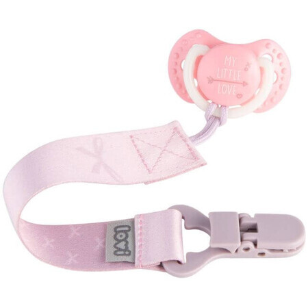 LOVI Baby Shower Soother Lint met clip, meisje