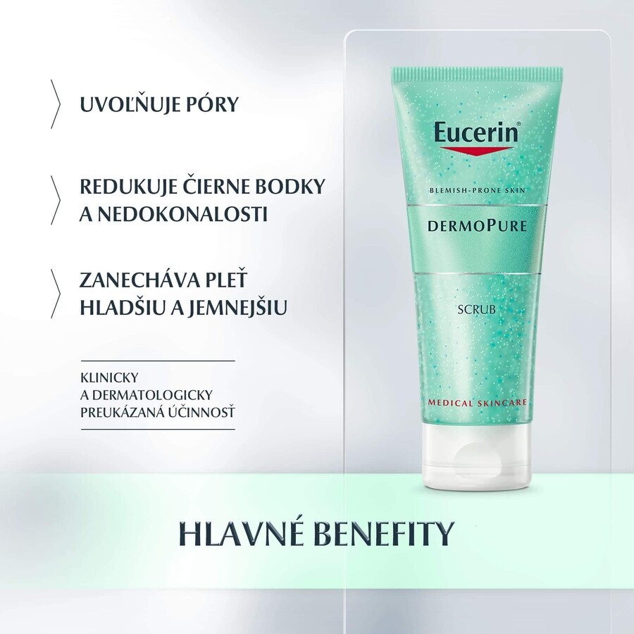 Eucerin DERMOPURE limpiador exfoliante para pieles problemáticas 100 ml